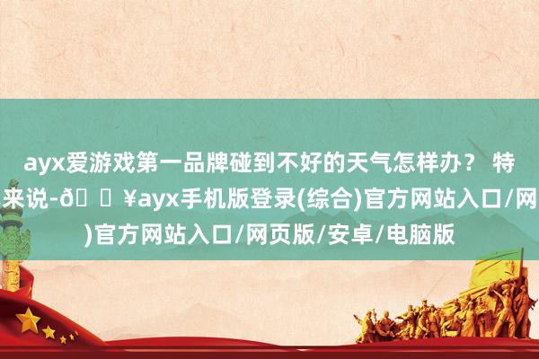 ayx爱游戏第一品牌碰到不好的天气怎样办？ 特别是对新动力汽车来说-🔥ayx手机版登录(综合)官方网站入口/网页版/安卓/电脑版