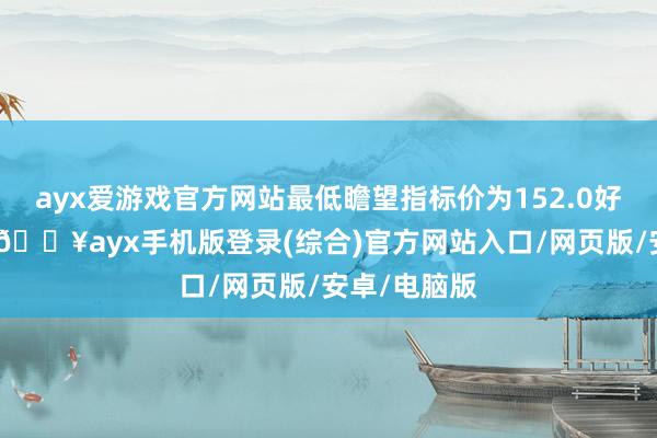 ayx爱游戏官方网站最低瞻望指标价为152.0好意思元/股-🔥ayx手机版登录(综合)官方网站入口/网页版/安卓/电脑版