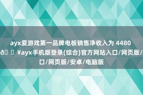 ayx爱游戏第一品牌电板销售净收入为 4480 万好意思元-🔥ayx手机版登录(综合)官方网站入口/网页版/安卓/电脑版