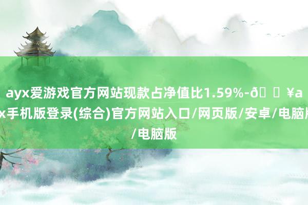 ayx爱游戏官方网站现款占净值比1.59%-🔥ayx手机版登录(综合)官方网站入口/网页版/安卓/电脑版