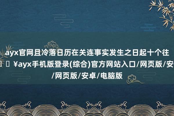 ayx官网且冷落日历在关连事实发生之日起十个往复日内-🔥ayx手机版登录(综合)官方网站入口/网页版/安卓/电脑版